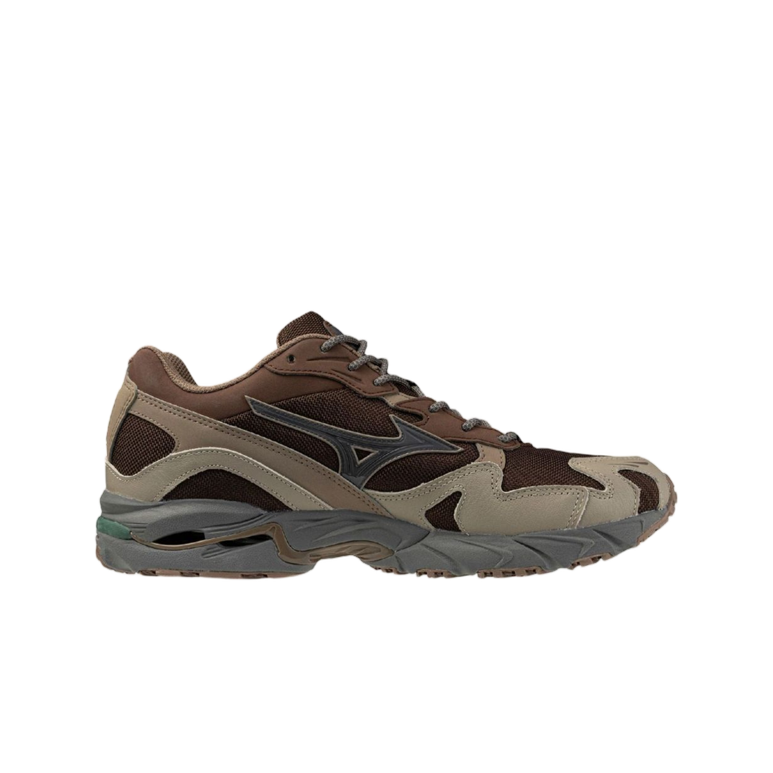 D1GA256302 Mizuno Wave Rider 10 Chicory Coffee Vintage Khaki Fossil