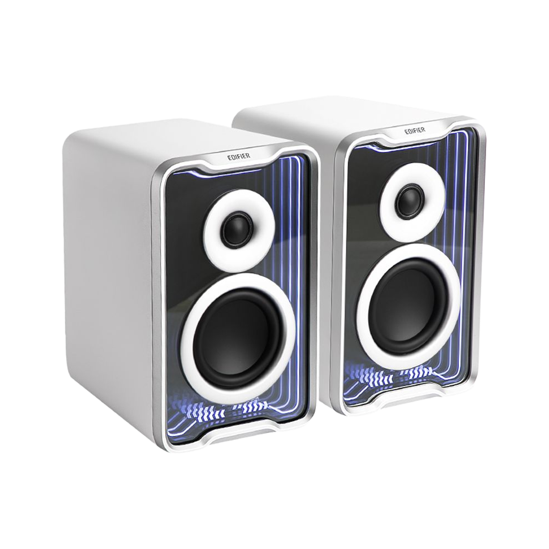 에디파이어 QR30 데스크탑 액티브 멀티 미디어 블루투스 스피커 블랙 화이트(EDIFIER QR30 Desktop Active Multimedia Bluetooth Speakers – White)
