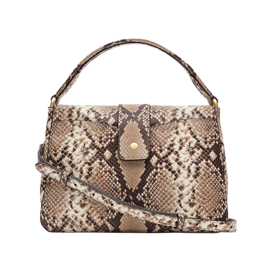 버버리 스몰 라이더 백 내츄럴 베이지 다크 브라운(Burberry Small Rider Bag Natural Beige Dark Brown) - 2