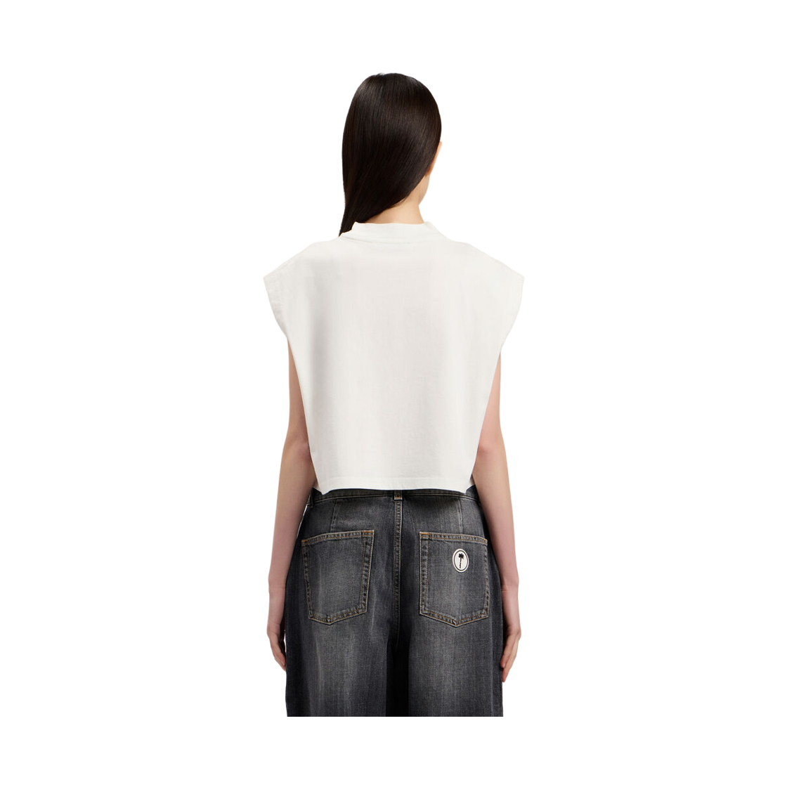 팜엔젤스 베어 박시 탱크 탑 - 화이트 브라운(Palm Angels Bear Boxy Tank Top - Off White Brown) - 4