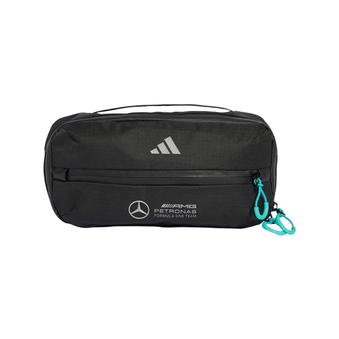 아디다스 x 메르세데스 AMG 페트로나스 F1 팀 IPS 슬링백 블랙 리플렉티브 실버(Adidas x Mercedes AMG Petronas F1 Team IPS Sling Bag Black Reflective Silver) - 1