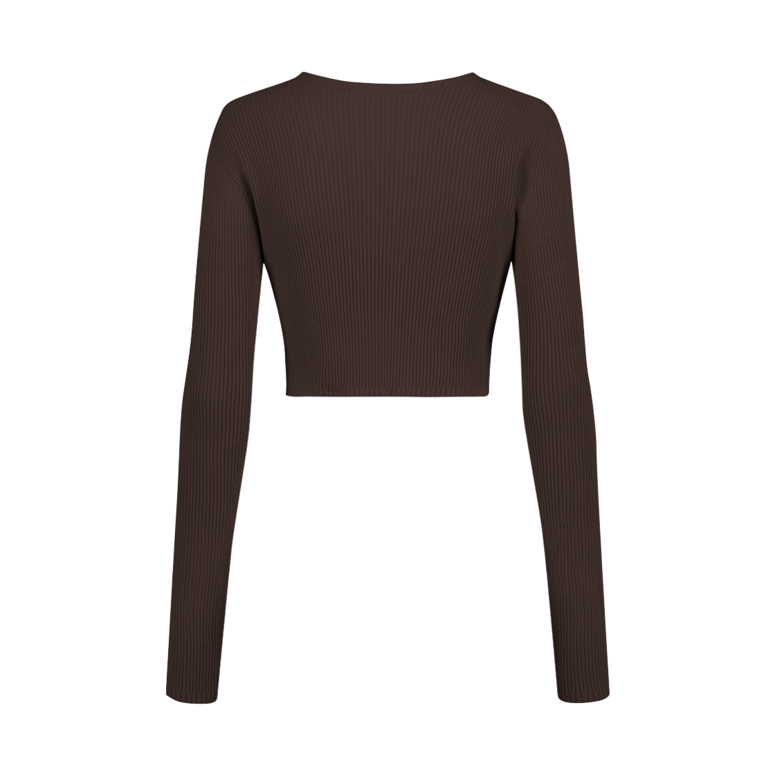 쥬키프 코튼믹스 본디지 가디건 레드 브라운(Juukiff Bondage Short Cardigan In Mixed Cotton Red Brown) - 2
