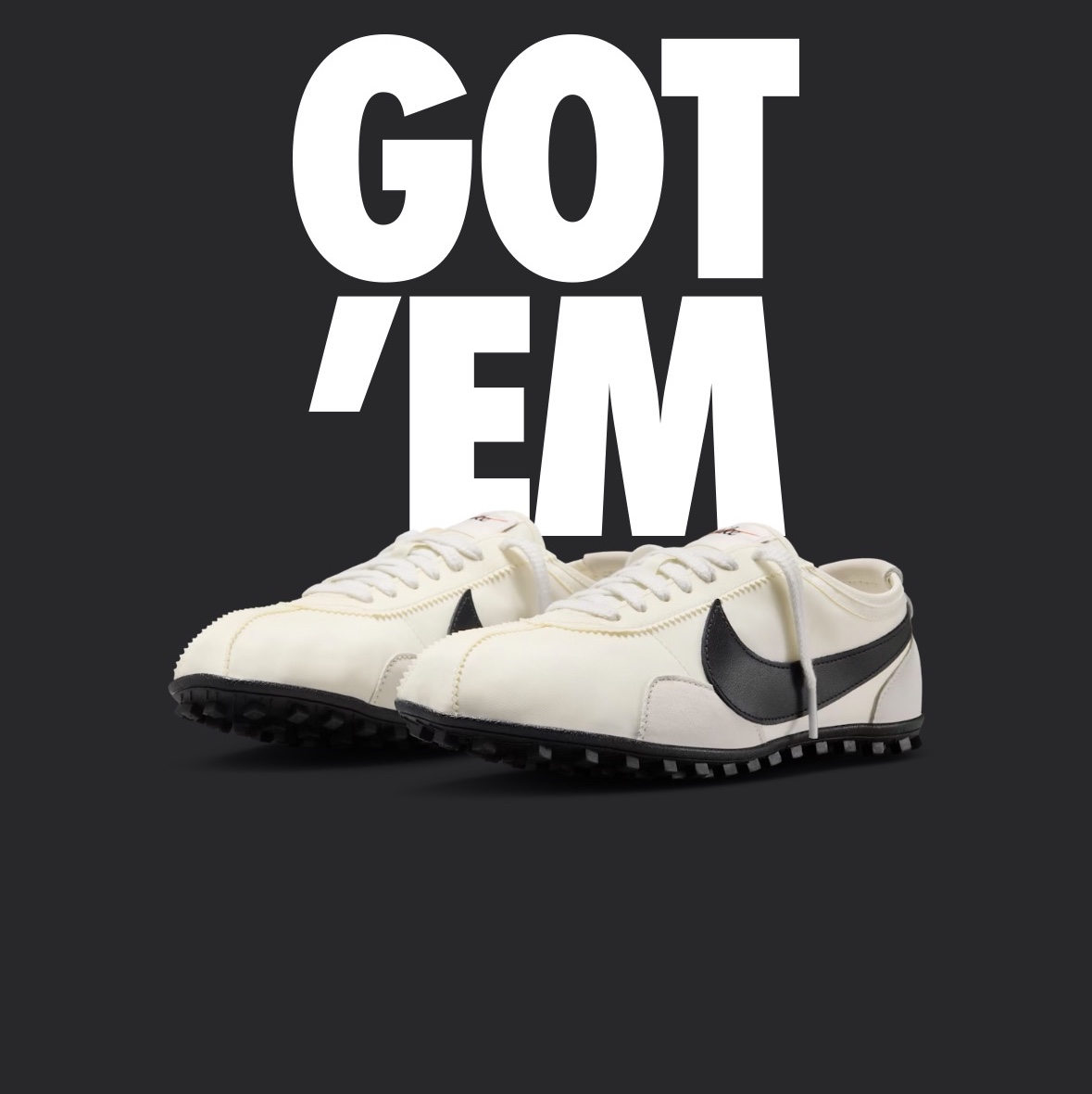 (W) Nike Moon Shoe Soft Pearl and Black 착용 스타일