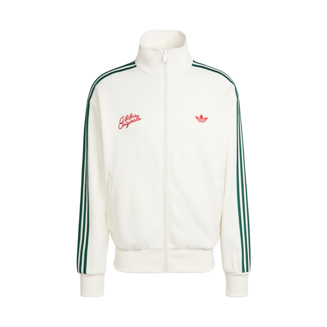 KD6625 Adidas Firebird Roses Track Top Off White Collegiate Green - US Sizing