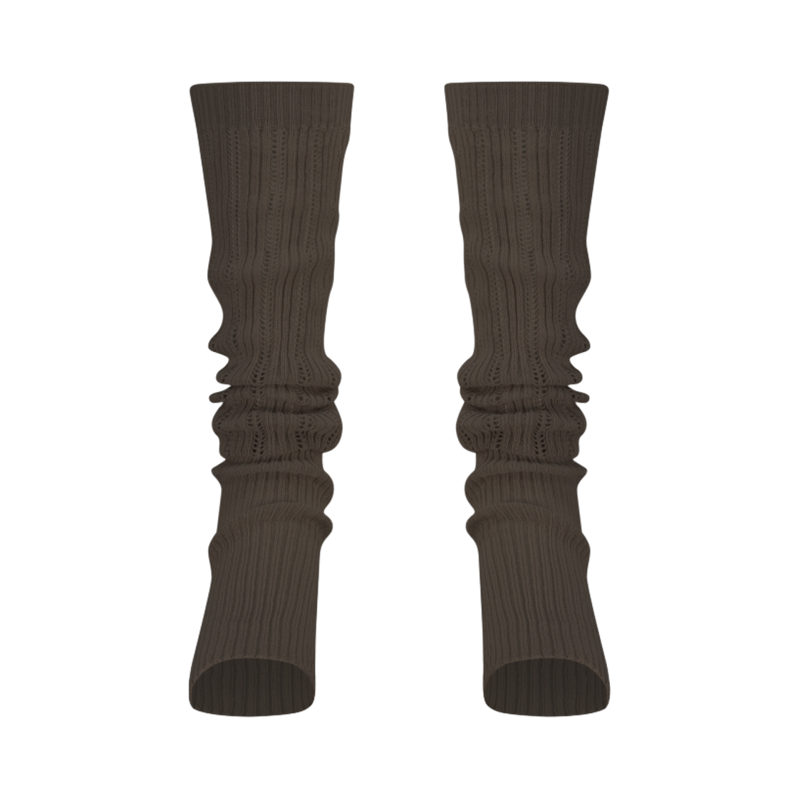 쥬키프 자외선 차단 레이스 삭스 다크 브라운(Juukiff Sun Protecting Ankle Socks In Mixed Cotton Dark Brown)