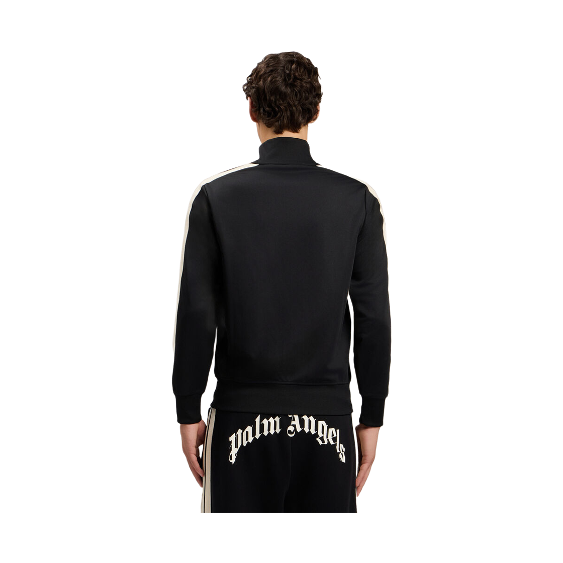 팜엔젤스 클래식 로고 트랙 탑 - 블랙 화이트(Palm Angels Classic Logo Track Top - Black Off White) - 4