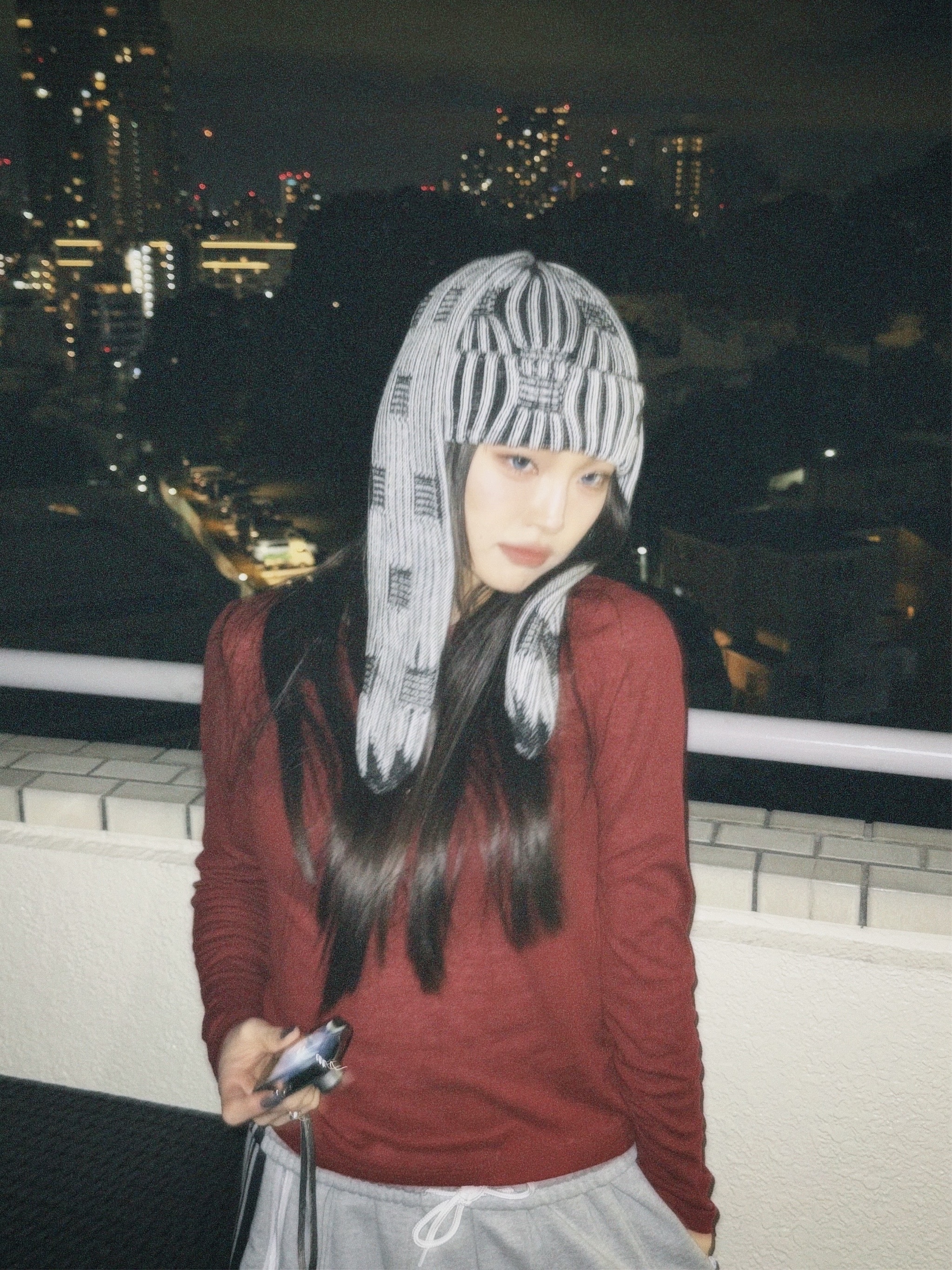 Needles x B'2nd H.D. Track Pants Cotton Jersey Gray 착용 스타일 - 4