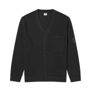 C.P. Company Compact Cotton Cardigan Black - 24SS
