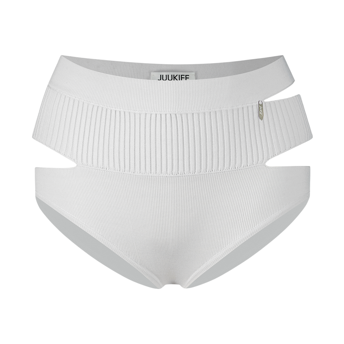 쥬키프 비스코스 슬릿 브리프 화이트(Juukiff Slitted Brief In Peppermint Viscose White)