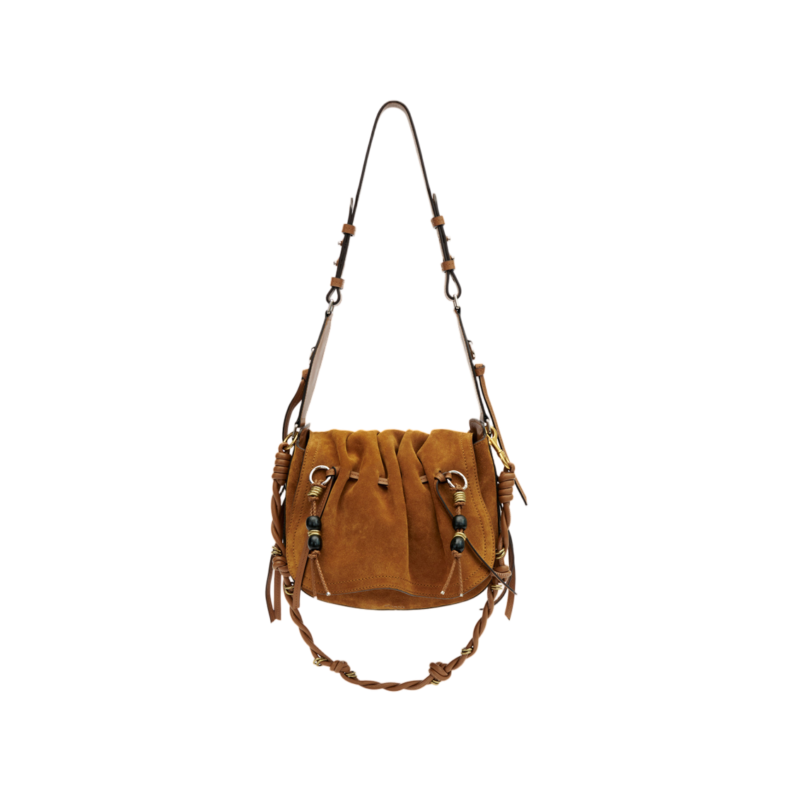 PP0406FA-D1C29M-50CO Isabel Marant Bolton Leather Shoulder Bag Cognac - 26SS