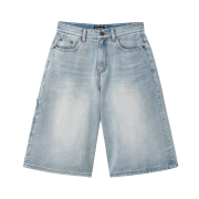 Honda Wing Logo Bermuda Pants Vintage Blue