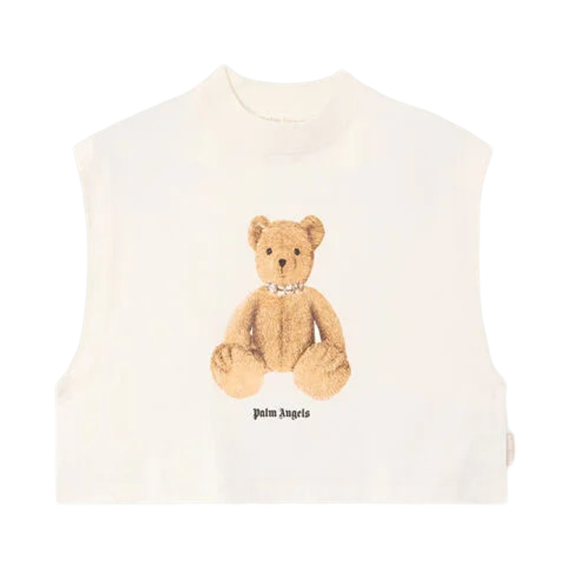 팜엔젤스 베어 박시 탱크 탑 - 화이트 브라운(Palm Angels Bear Boxy Tank Top - Off White Brown)