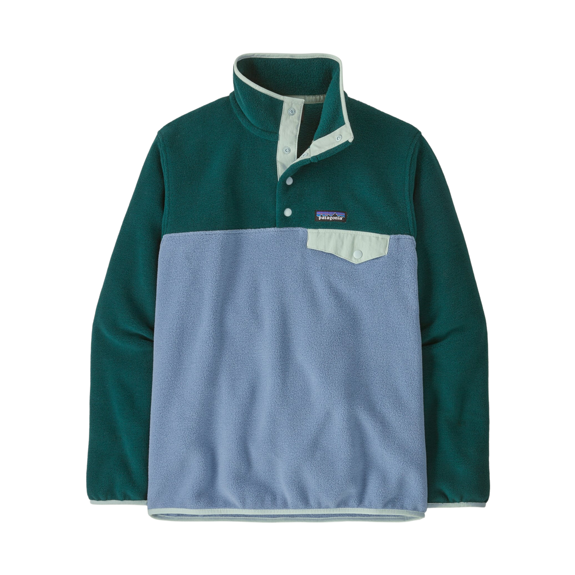 25455 (W) Patagonia Lightweight Synchilla Snap-T Fleece Pullover Barnacle Blue