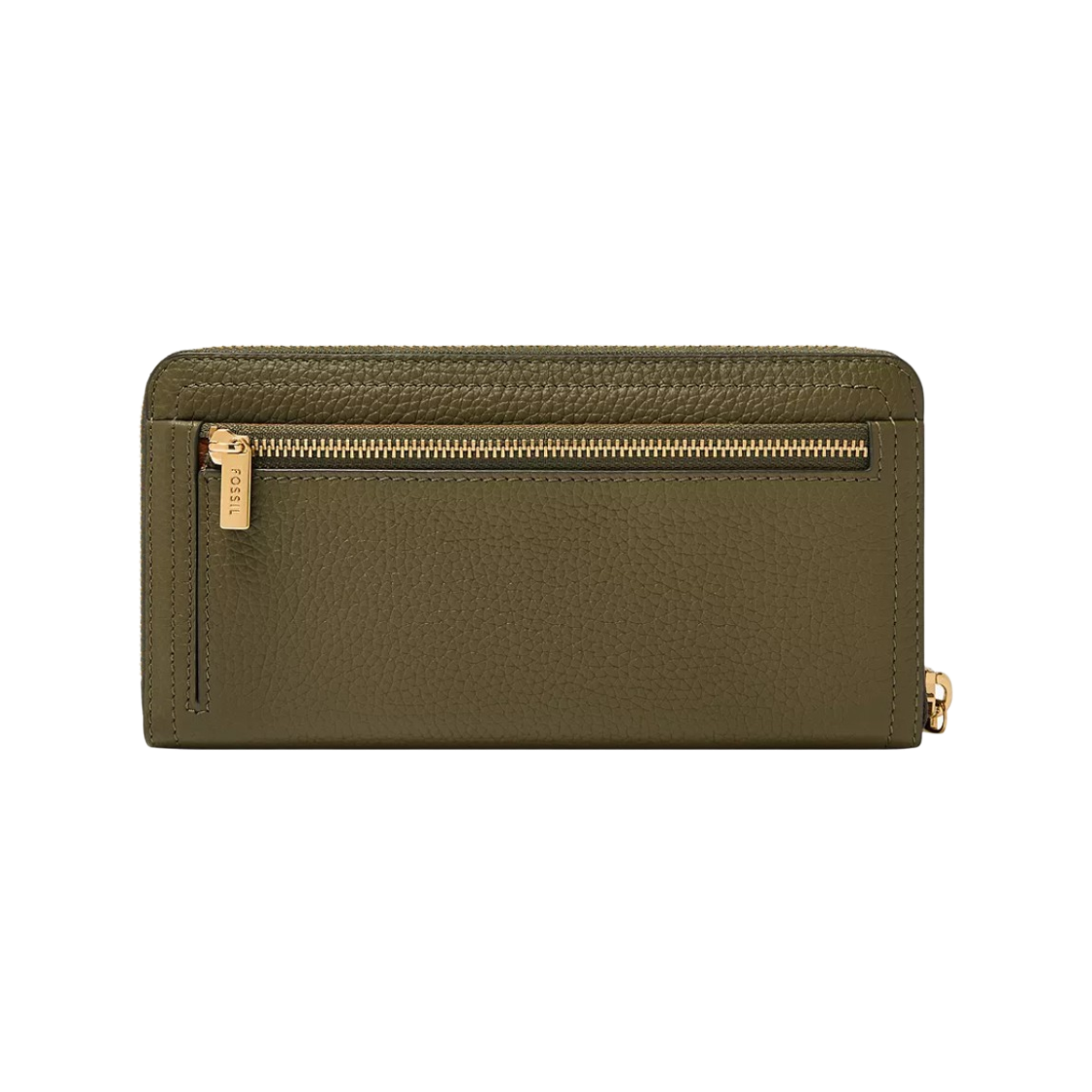 파슬 로건 레더 RFID 집 어라운드 클러치 월렛 데저트 올리브(Fossil Logan Leather RFID Zip Around Clutch Wallet Desert Olive) - 2