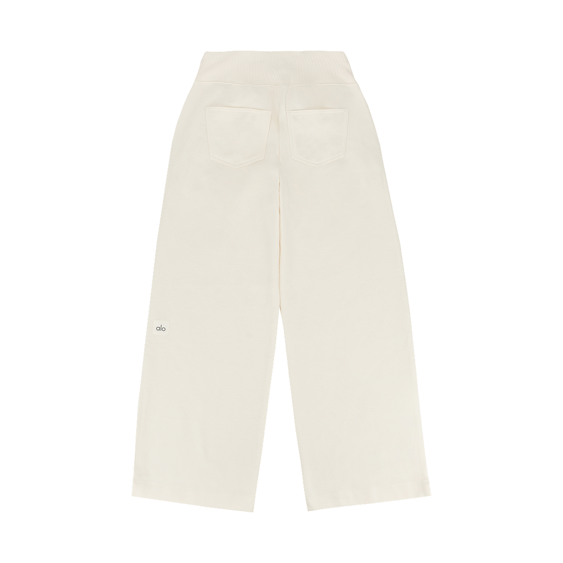 (W) 알로 요가 세레니티 와이드 레그 스웨트팬츠 아이보리((W) Alo Yoga Serenity Wide Leg Sweatpants Ivory) - 1