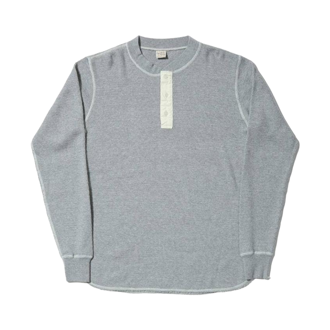 버즈 릭슨 써멀 헨리넥 티셔츠 헤더 그레이(Buzz Rickson's Thermal Henley Neck T-Shirt Heather Gray)