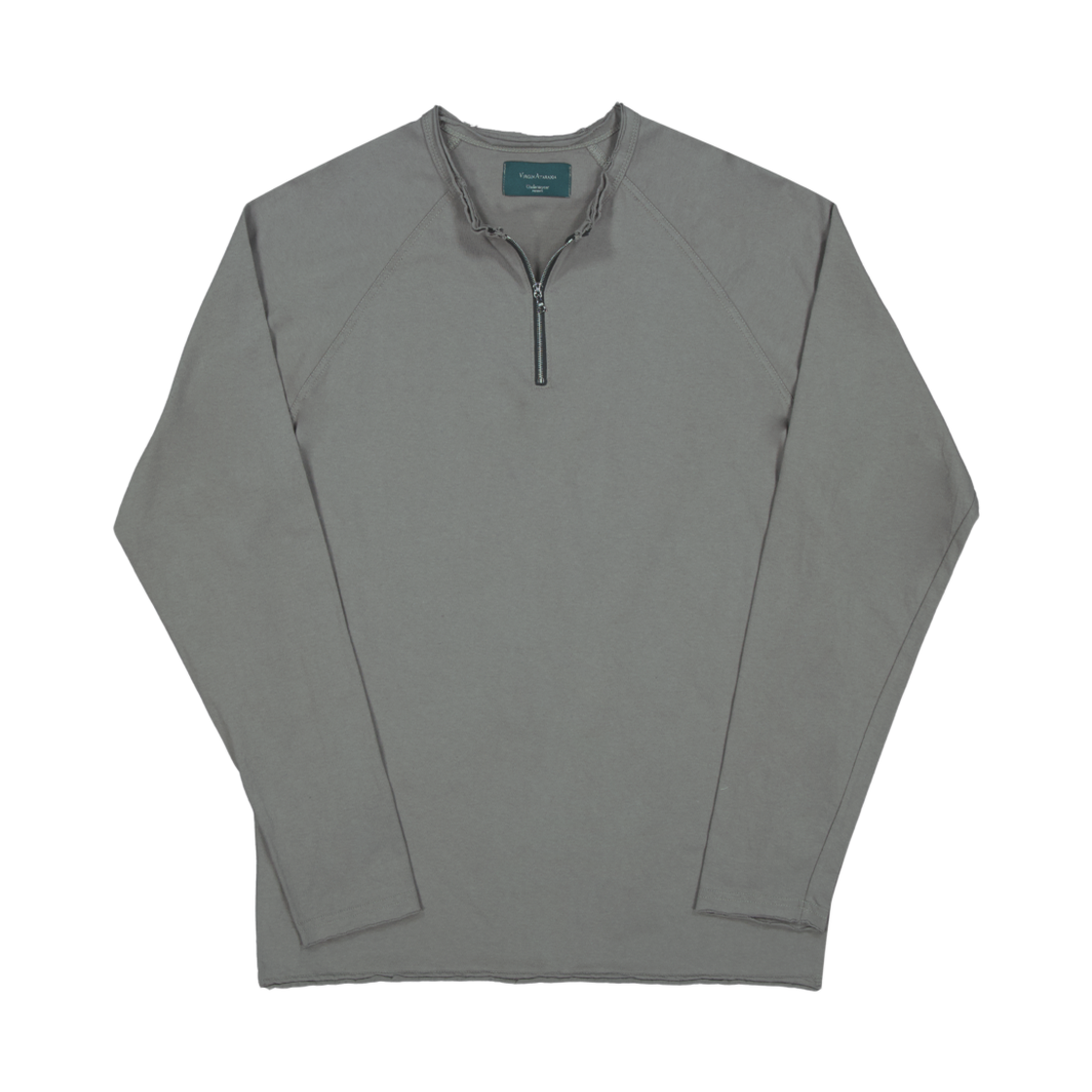 언더마이카 페이디드 코어 집 롱 슬리브 애쉬 그레이