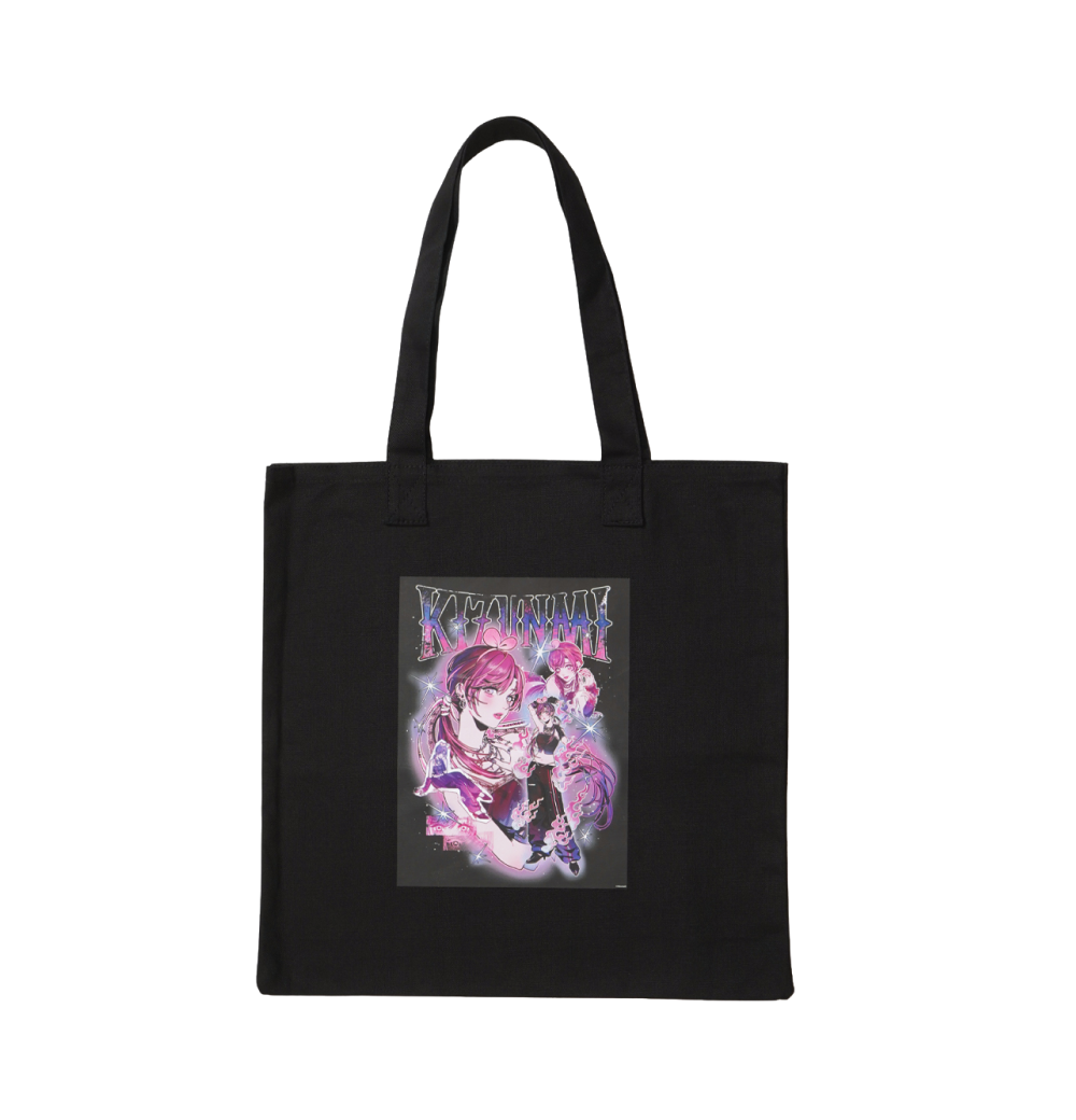 Mannenmofuku x 키즈나아이 x 스니덩 토트백(万年喪服 x KizunaAI x SNKRDUNK Tote Bag)
