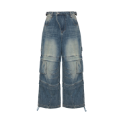 Kamien Titan Baggy Denim Pants Blue