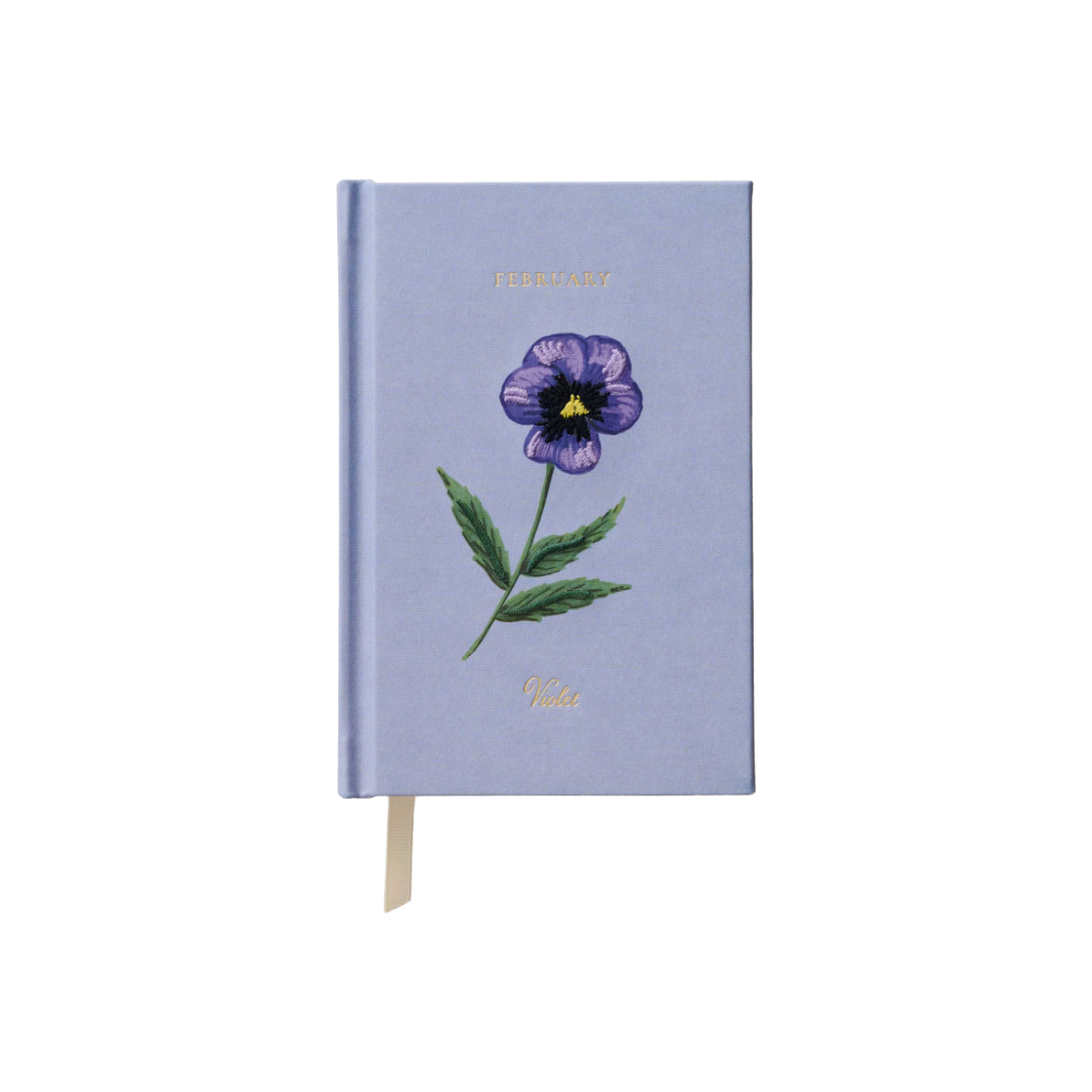 JNB002 RIFLE PAPER CO. Birth Month Mini Embroidered Journal  February
