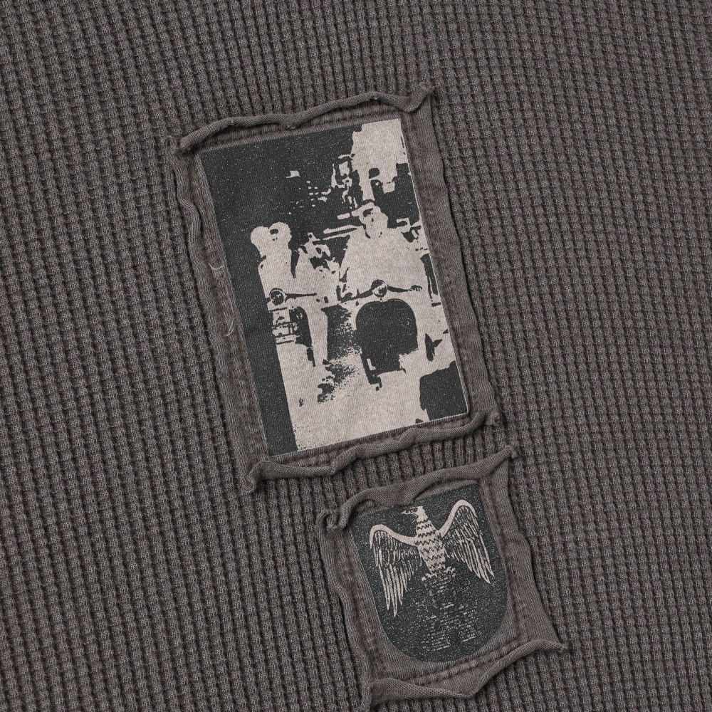 인세인개러지 그래픽 패치 와플 롱슬리브 - 브라운(INSANE GARAGE Graphic Patch Waffle Long Slv_Brown) - 3