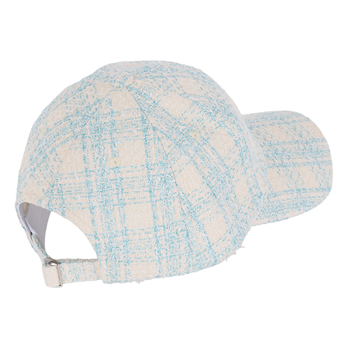지오송지오 컬렉션 시그니처 트위드 체크 볼캡 베이지 BI2CP203BE(ZIOSONGZIO COLLECTION Signature Tweed Check Ball Cap Beige) - 2