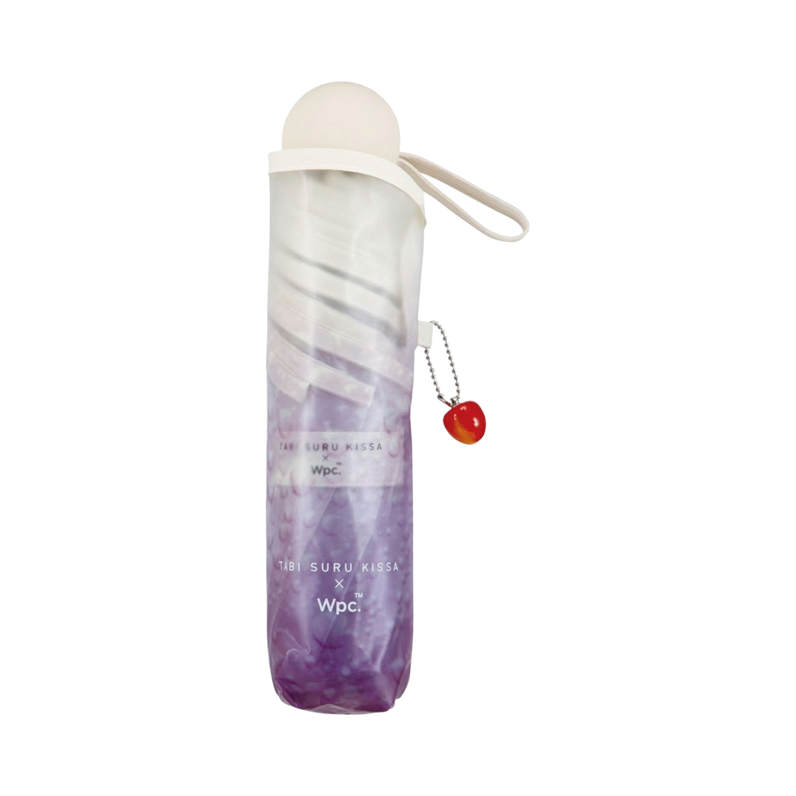 WPC x 타비 스루 킷사 크림 소다 폴딩 파라솔 퍼플(WPC x Tabi Suru Kissa Cream Soda Folding Parasol Purple)