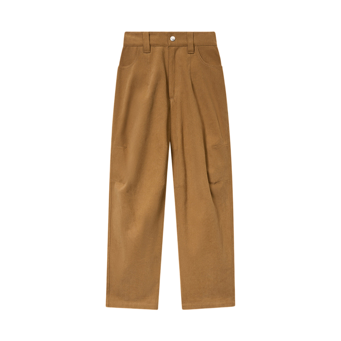 (W) 이자벨 마랑 오팔리나 와이드 레그 코튼 트윌 캔버스 팬츠 카멜 - 26SS((W) Isabel Marant Opalyna Wide Leg Cotton Twill Canvas Pants Camel - 26SS) - 1