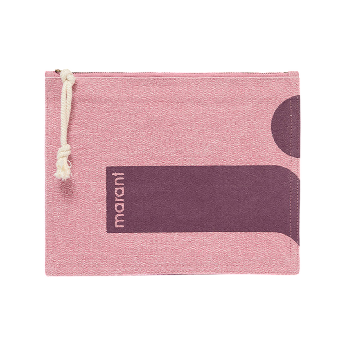 이자벨 마랑 네티아 코튼 클러치 백 앤티크 핑크 - 26SS(Isabel Marant Netia Cotton Clutch Bag Antique Pink - 26SS)