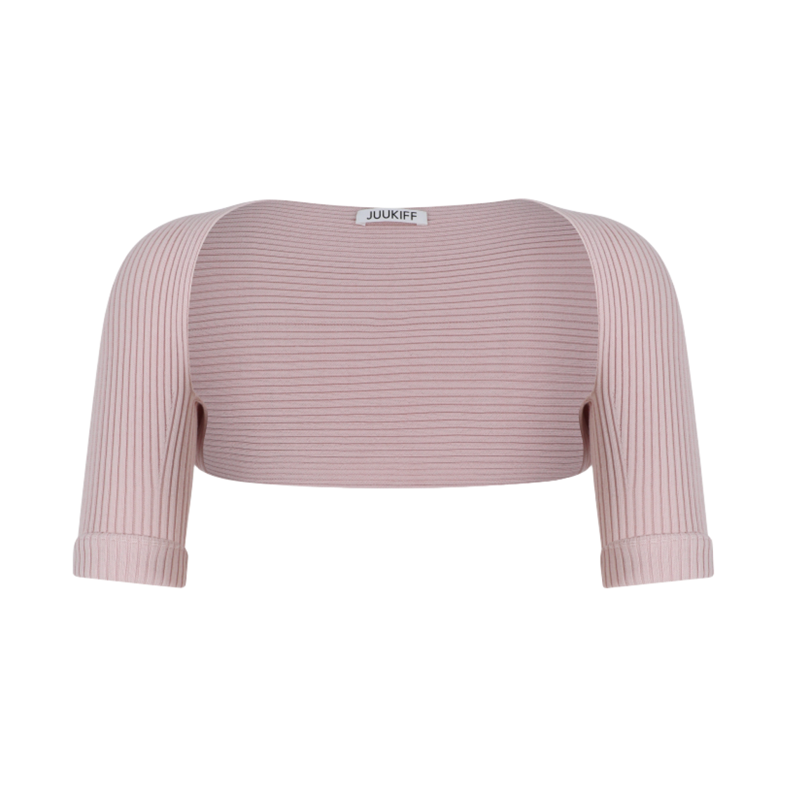 쥬키프 모달 코튼 반팔 가디건 핑크(Juukiff Half Sleeve Cardigan In Modal Cotton Pink) - 2