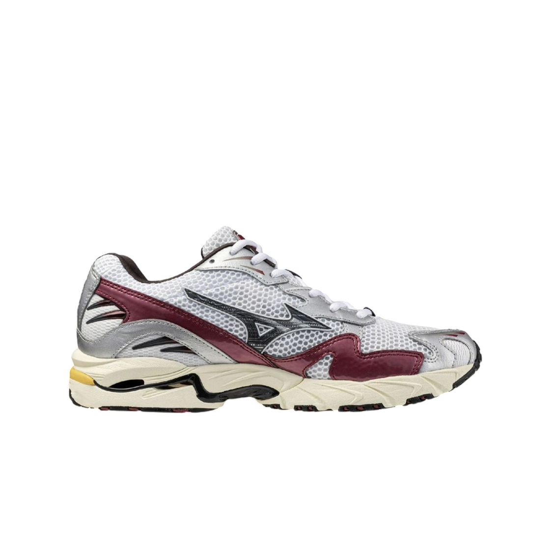 D1GA243114 Mizuno Wave Rider 10 White Black Sand Syrah