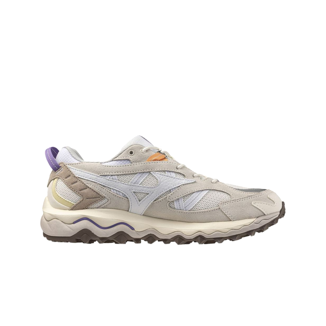 D1GA251301 Mizuno Wave Mujin TL Snow White White Paisley Purple