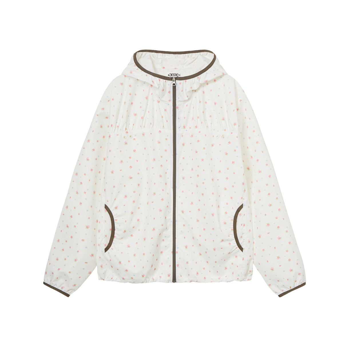 [오프라인 전용] 에이이에이이 우먼 플라워 윈드브레이커 자켓 화이트 - 26SS([오프라인 전용] AEAE Women Flower Windbreaker Jacket White - 26SS)