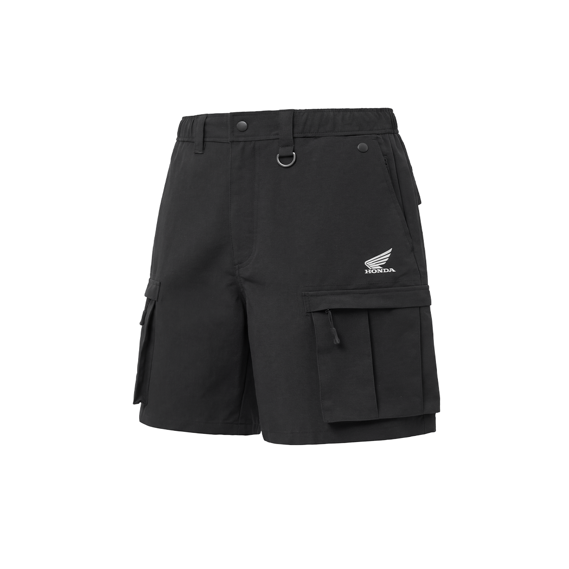 [예약 배송] 혼다 H-테크 3레이어 카고 니렝스 쇼츠 블랙([예약 배송] Honda H-Tech 3Layer Cargo Knee-Length Shorts Black)
