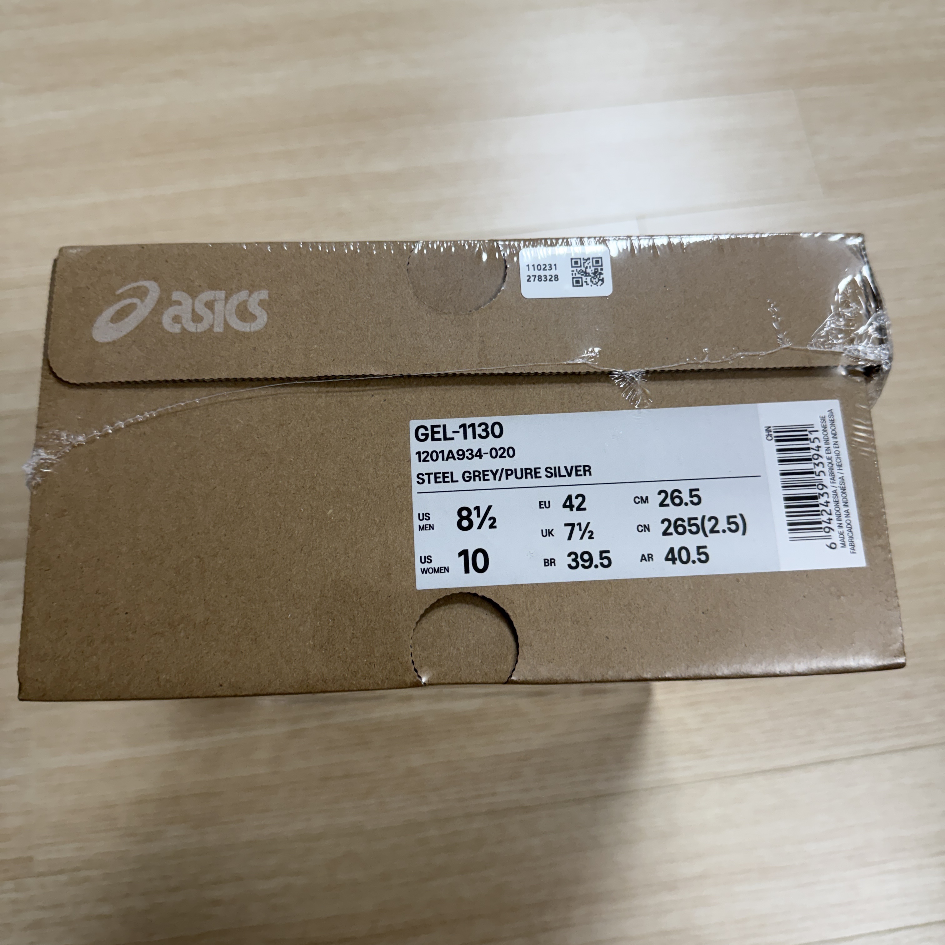 Asics Gel-1130 Steel Grey Pure Silver 착용 스타일 - 2