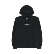 Supreme x MM6 Maison Margiela Box Logo Zip Up Hooded Sweatshirt Black - 26SS