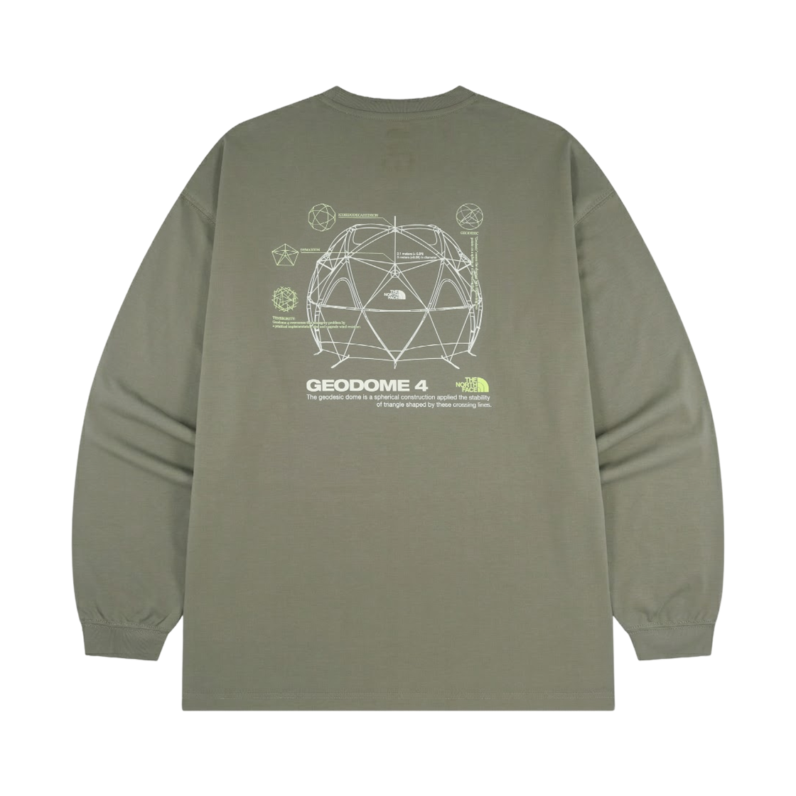 노스페이스 화이트 라벨 지오돔 롱슬리브 R/티셔츠 슬레이트 - 26SS(The North Face White Label Geodome L/S R/T-Shirt Slate - 26SS) - 1