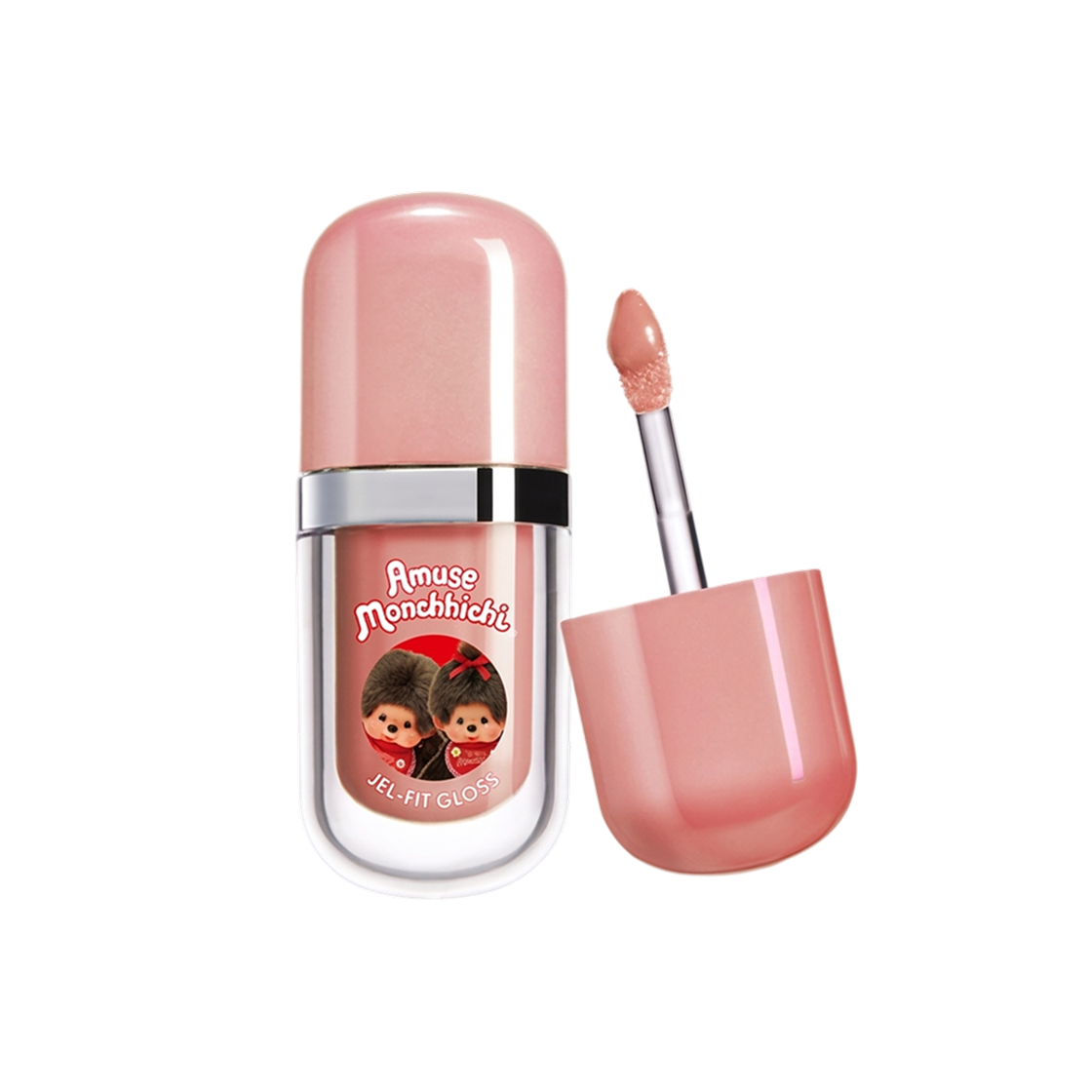 어뮤즈 x 몬치치 젤핏 글로스 01 오트 바닐라 글로스(Amuse x Monchhichi Jel-Fit Gloss 01 Oat Vanilla Gloss)