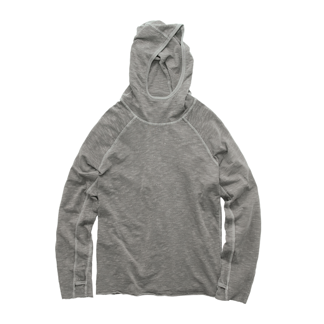 폴리테루 휴먼인덱스 휴먼 터틀 넥 후디 그레이