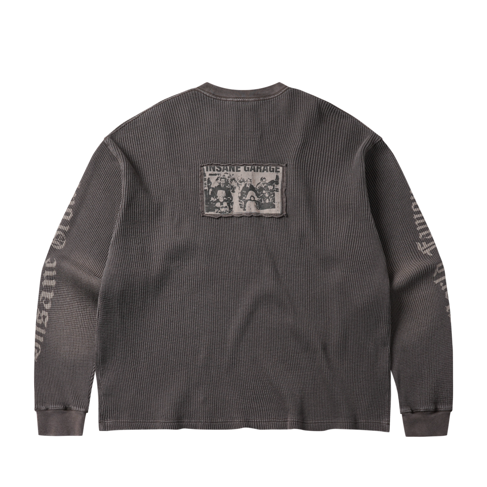 인세인개러지 그래픽 패치 와플 롱슬리브 - 브라운(INSANE GARAGE Graphic Patch Waffle Long Slv_Brown) - 2