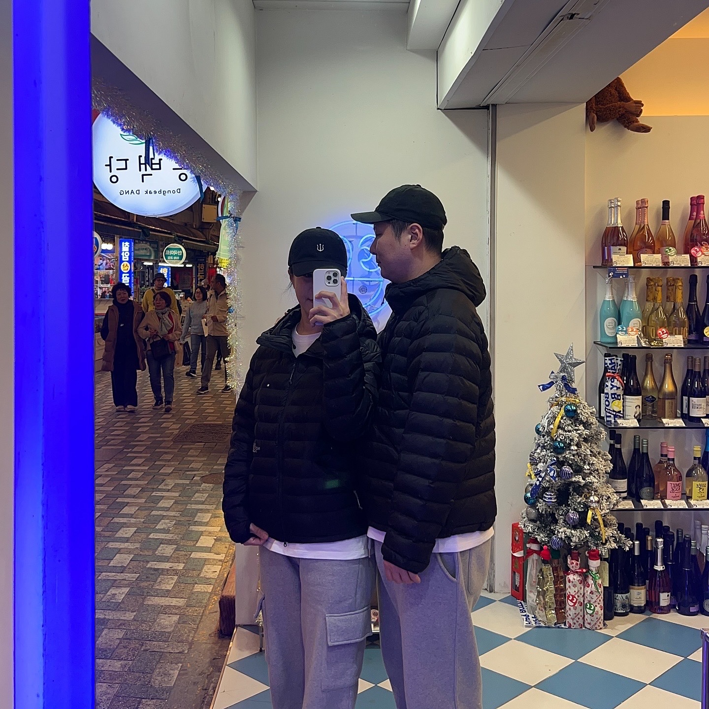 The North Face Ventus On Jacket Black, VERUTUM BC003B Trident Bio Washing Cap Black 착용 스타일