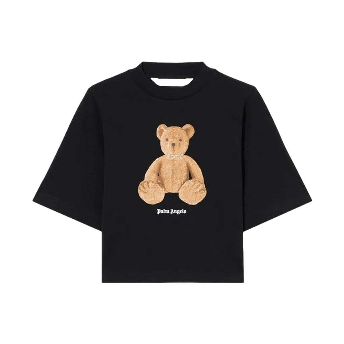 팜엔젤스 베어 박시 티셔츠 - 블랙 브라운(Palm Angels Bear Boxy Tee - Black Brown)