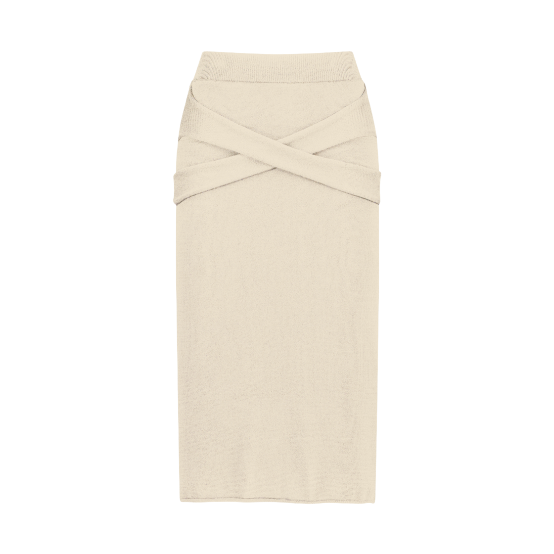 쥬키프 코튼 X-레이어드 스커트 에크루(Juukiff X-Layered Midi Skirt In Cotton Ecru)