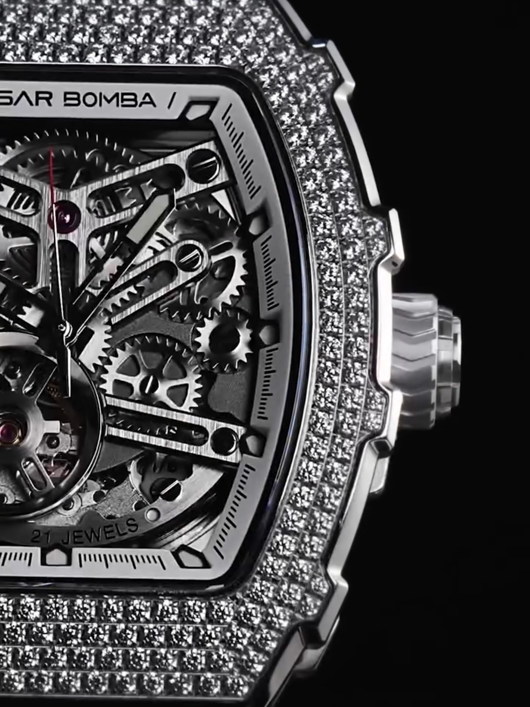 Tsar Bomba Elemental Zirconia Cubic Automatic TB8208D-11 White 2 착용 스타일