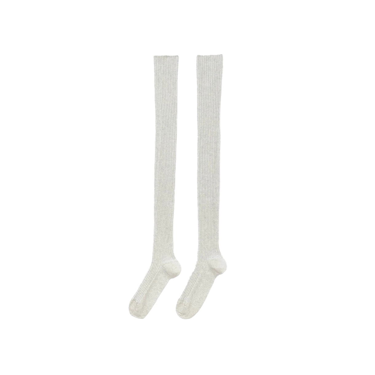 베이스레인지 우먼 오버니 삭스 그레이 멜란지 - 26SS(Baserange Women Overknee Socks Grey Melange - 26SS)