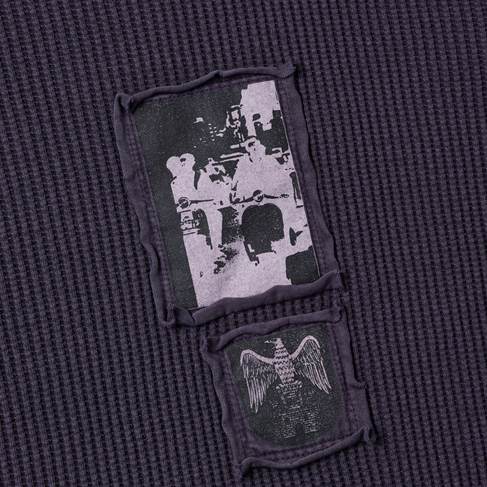 인세인개러지 그래픽 패치 와플 롱슬리브 - 퍼플(INSANE GARAGE Graphic Patch Waffle Long Slv_Purple) - 3