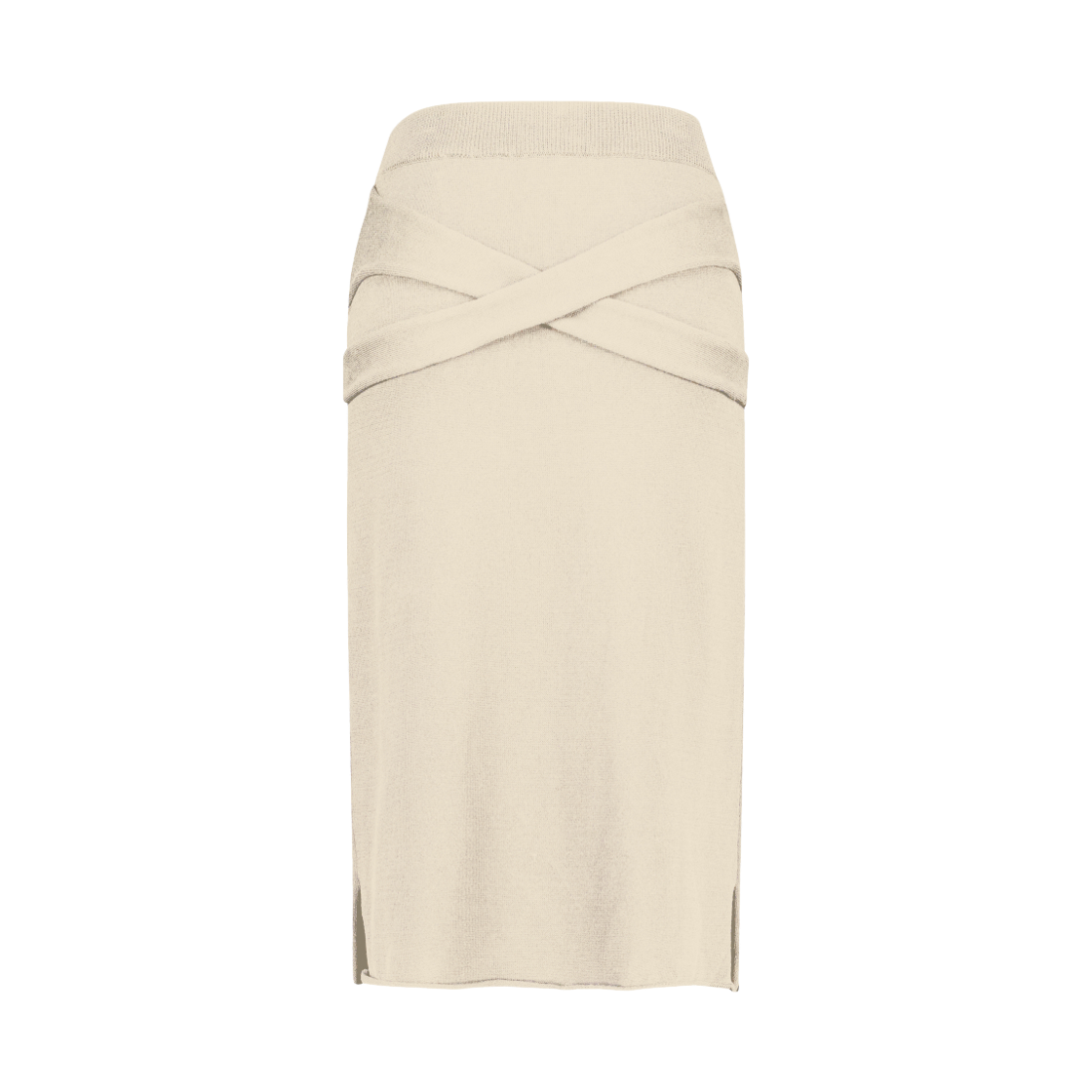 쥬키프 코튼 X-레이어드 스커트 에크루(Juukiff X-Layered Midi Skirt In Cotton Ecru) - 2
