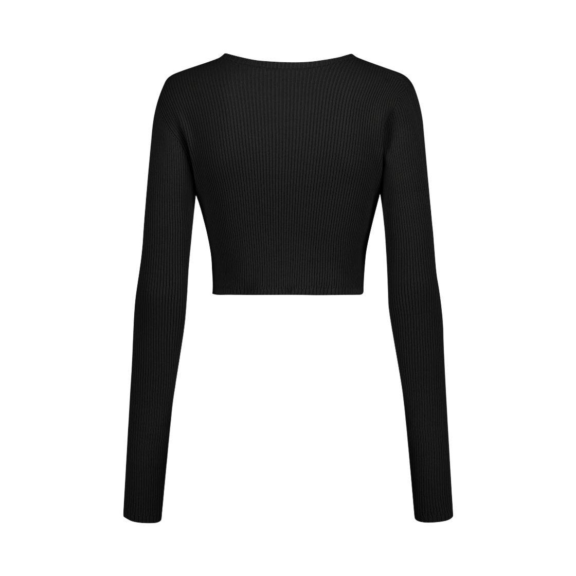 쥬키프 코튼믹스 본디지 가디건 블랙(Juukiff Bondage Short Cardigan In Mixed Cotton Black) - 2