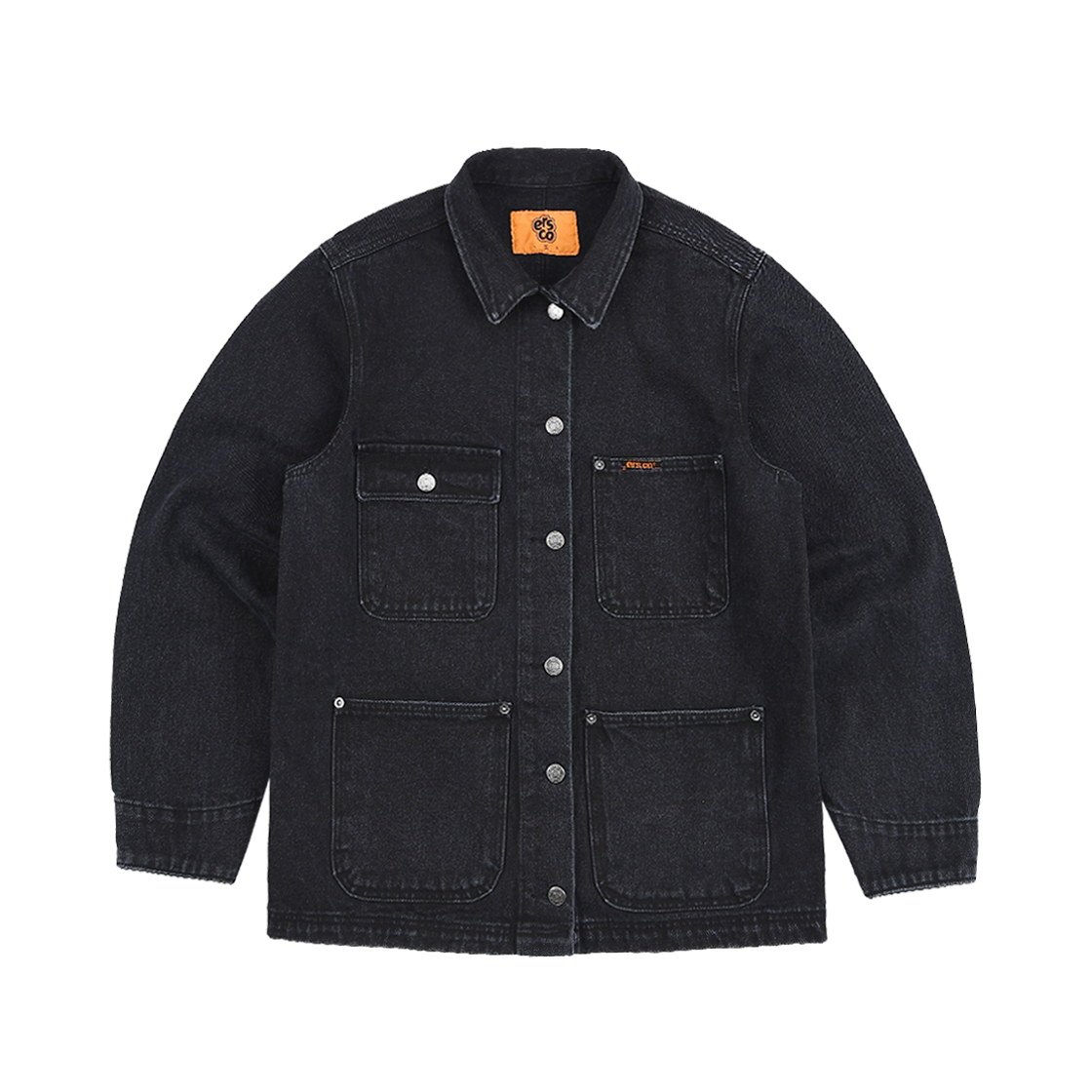 이알에스코 데님 초어 자켓 블랙(ersco Denim Chore Jacket Black)