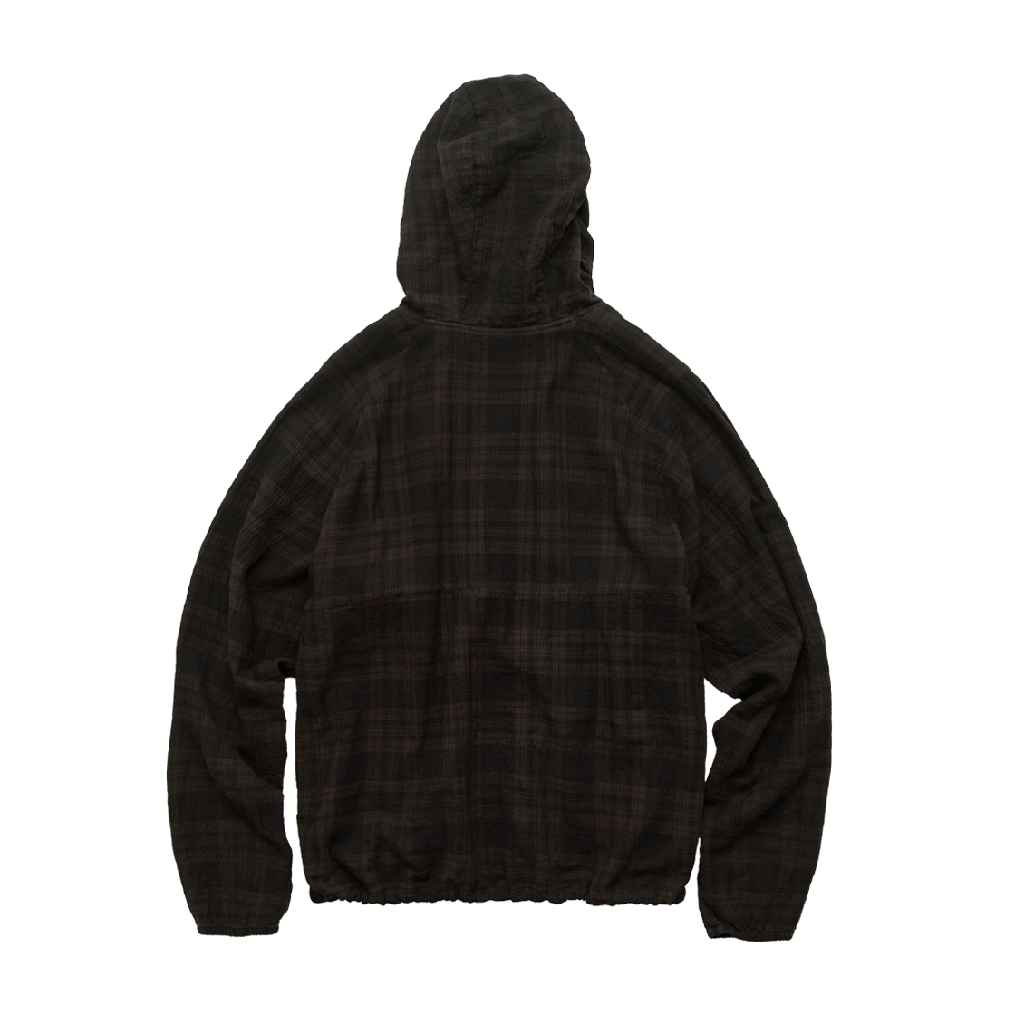 폴리테루 휴먼인덱스 휴먼 체크 후디 파카 브라운(Polyteru Human Index Human Check Hoodie Parka Brown) - 2